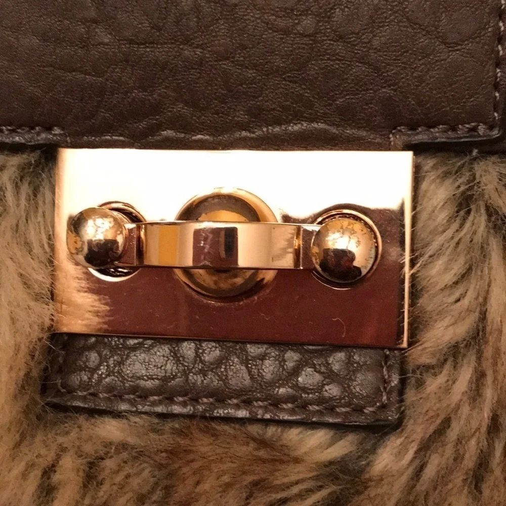 Brown Faux Fur Crossbody Bag​​​​​​​​​​​ - Picture 4 of 5